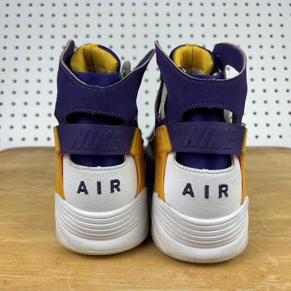 Nike Air Flight Huarache Lakers White Purple Gold  705005-101 High Men\'s Size‎ 9 main image 5